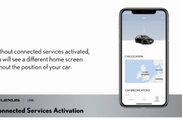 How to activate Lexus Link connected services