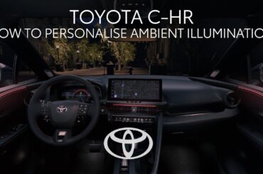 Toyota C-HR PHEV or Plug-In Hybrid :How to set up ambient illumination