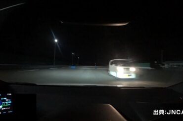 Collision damage mitigation brake system that detects pedestrians (at night with street lighting)