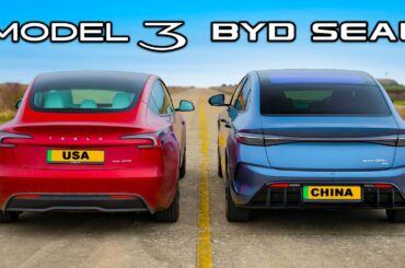 Tesla Model 3 v BYD Seal: DRAG RACE