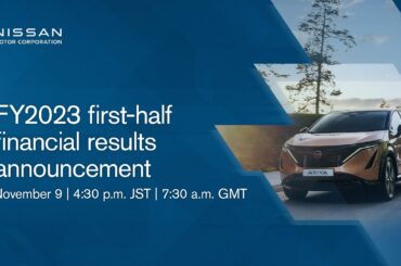Live: Nissan FY2023 first-half financial results announcement