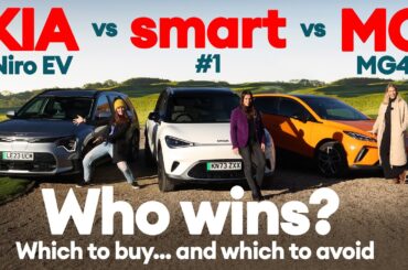 SHOOTOUT: smart #1 vs Kia Niro EV vs MG4. A shock winner? | Electrifying