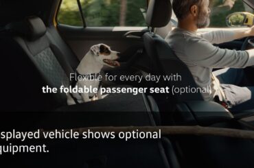 The new T-Cross with the optional foldable passenger seat | Volkswagen