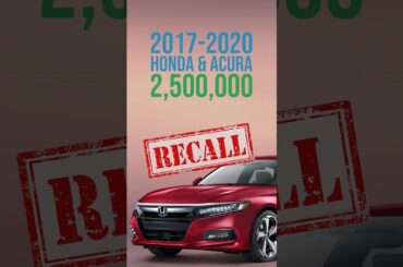 Honda Fuel Pump Recall 2023 - 2.5 MILLION Vehicles! Fuel Pump Issue #recall #honda #acura