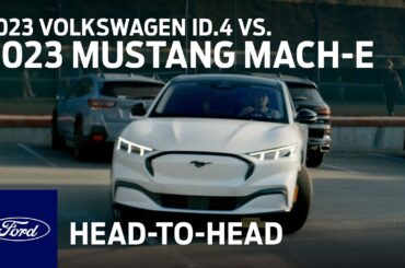 The 2023 Ford Mach E vs. Volkswagen ID.4 | Head to Head | Ford :60