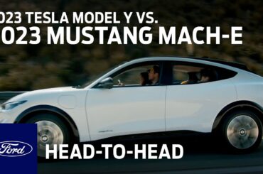 The 2023 Ford Mach E vs. Tesla Model Y | Head to Head | Ford :60