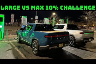 Rivian R1T Max vs Large Pack 10% EV Road Trip Challenge