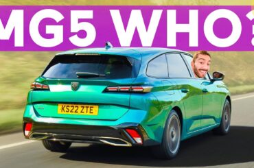 NEW Peugeot 308 SW Electric Estate Review! Should You Buy This Or The MG 5?