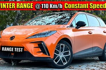 MG4 64kWh Electric Car 110 Km/h Winter RANGE TEST