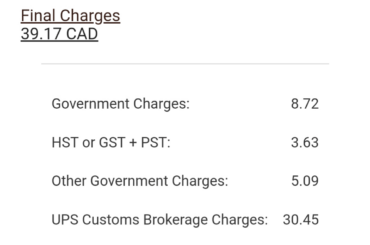Undisclosed "Customs brokerage fee" for car part, how do I retaliate?