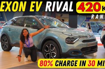 Nexon EV Rival with 420 KMs Range - ADAS Features - Citroen eC4 Electric Car #citroenec4 #Nexonev
