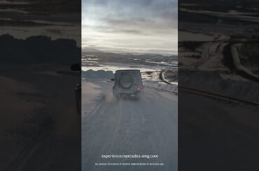 Embracing the winter chill in the Mercedes-AMG G 63. #Shorts
