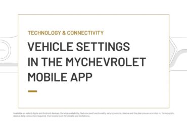 Vehicle Settings in the MyChevrolet Mobile App | Chevrolet