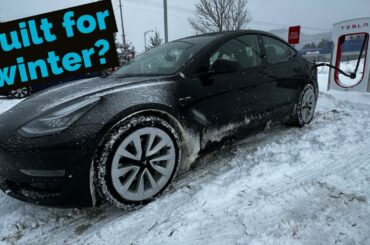 Electric Cars DO work in the winter! Tesla Model 3 SR Pt.1