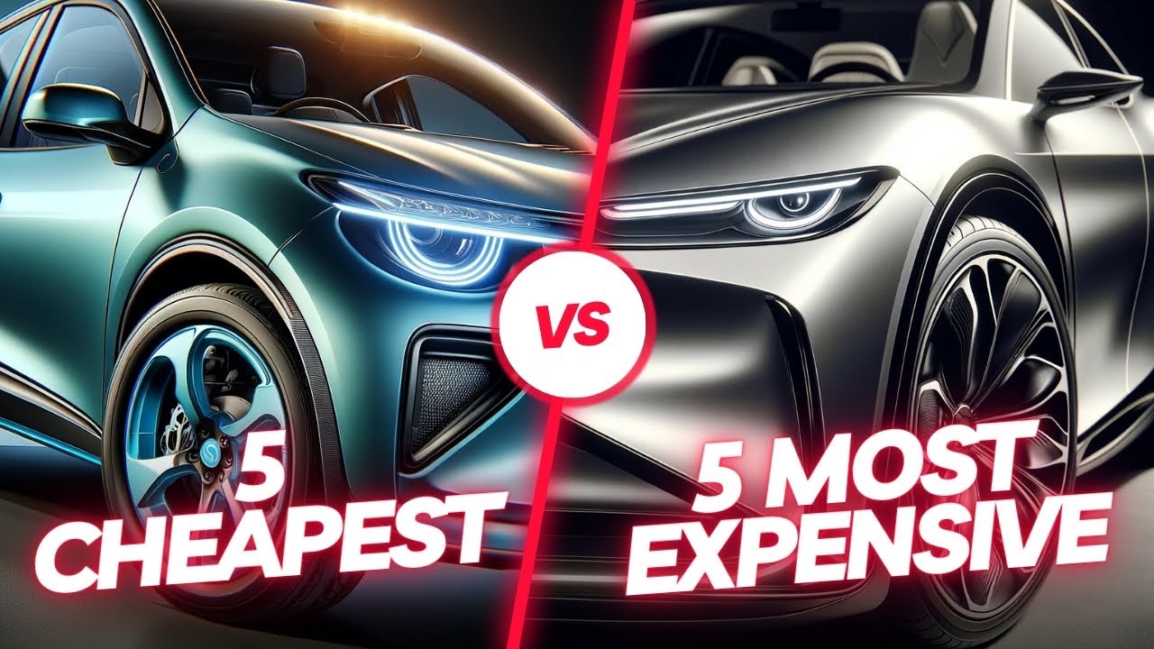 5 Cheapest and 5 Most Expensive Electric Cars 2024 Affordable to