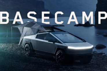 Camp with Cybertruck Basecamp