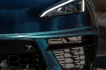 I made a full carbon 4×4 V-Weave C8 convertible. I went with the Infusion process. Need to finish the door jambs but that’s almost done. The paint is a blue flop we did in shop.