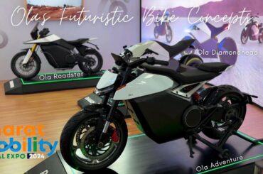 Ola's Electric Bikes Showcased at Bharat Mobility Global Expo'24 | Diamondhead, Adventure, Roadster!
