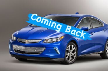 Chevy Volt Back? GM to bring back Plug In Hybrid?