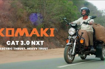 Komaki Cat 3.0 Electric Scooter - India’s Best Electric Carrier Vehicle - 500Kg Loading Capacity