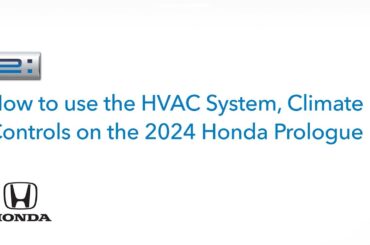 Honda Prologue | How to Operate the Climate Controls