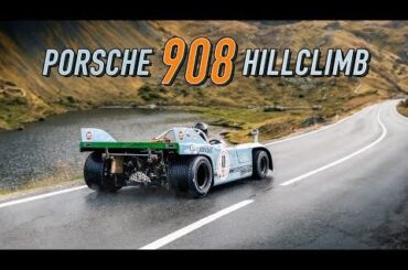 Onboard: Porsche 908-3 racing Swiss mountain pass - HQ engine sound