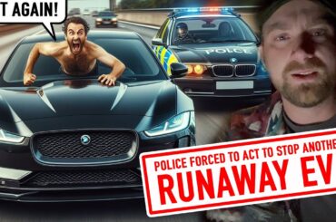 Police forced to stop SPEEDING EV after BRAKES FAIL