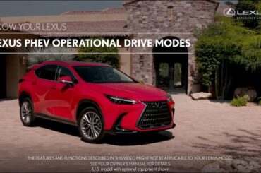 Know Your Lexus | PHEV – Operational Modes