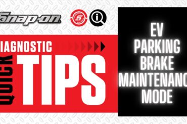 Electric Vehicle Parking Brake Maintenance Mode | Quick Tip