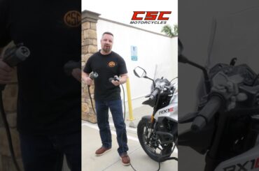 Did you know you can charge your CSC RX1E electric motorcycle at and Level 2 charging station?