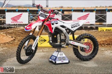 2025 Electric Honda CR: Close-up look at the details of the new-generation motocross bike