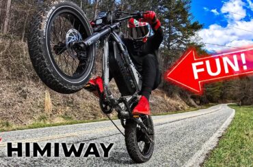 Electric Motorbike That Can Wheelie! Himiway C5 - Motorcycle Style Ebike