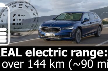 2024 Skoda Superb iV PHEV electric range city real-life ev energy consumption economy plug-in hybrid