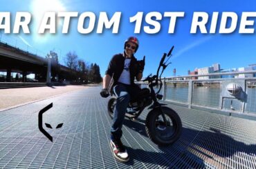 Alien Rides ATOM Mini Electric Bike! 1st Ride & Reactions | RAW POV Unedited
