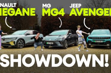 New Renault Megane vs MG4 Extended Range vs Jeep Avenger. Family electric SHOWDOWN | Electrifying