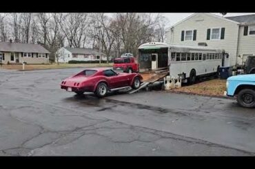 C3 Corvette Blue Bird toterhome camper