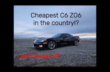 I bought the cheapest C6 ZO6 in the country and my first go at Youtube!!
