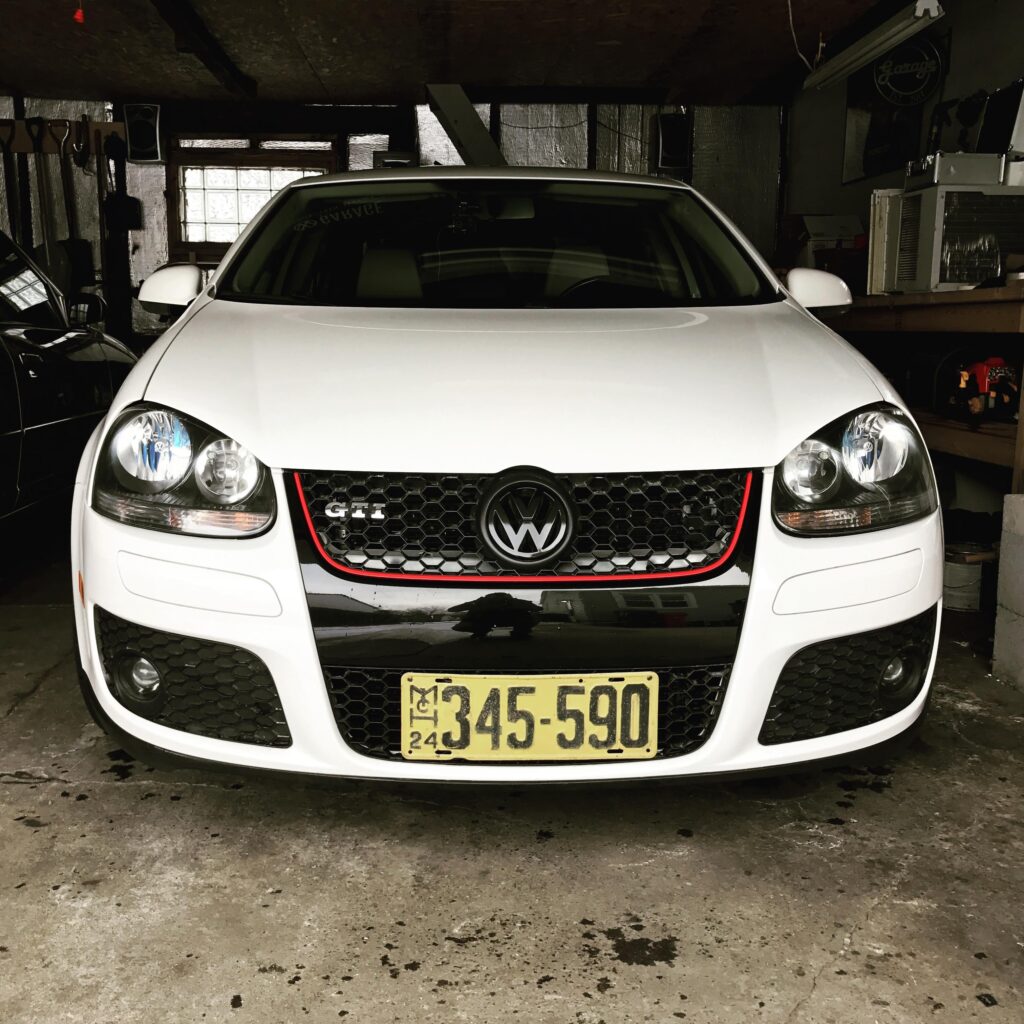 Are we doing old license plates now? Here's Michigan 1924 on my Mk5 Jetta