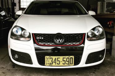 Are we doing old license plates now? Here's Michigan 1924 on my Mk5 Jetta