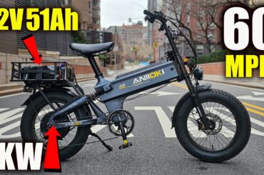 Insanely Fast 5000W Aniioki A8 PRO MAX Conversion with 72V 51AH Battery