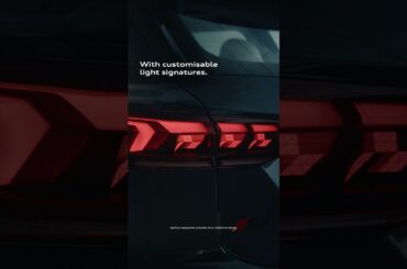 Customizable light signatures in the all-new, fully electric Audi Q6 e-tron.