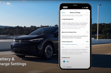 myVW | Battery & Charge Settings