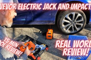 Vevor Electric Car Jack 15 min. tool review! Even comes with an impact gun? What? Real world usage!