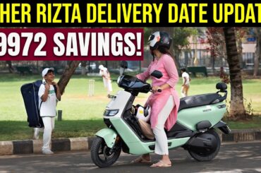 Ather Rizta Electric Scooter Delivery date, Test Ride Update - EV Bro