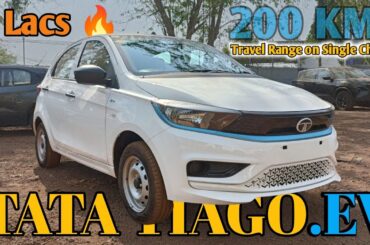 Tata Tiago ev Base Detail Review - Best VFM Safe Electric Car - 9 lacs @BeingMandyWheels
