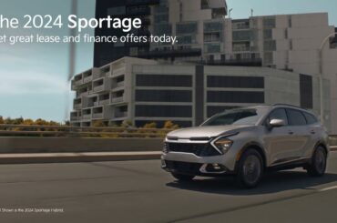 The 2024 Sportage. Get great lease offers today. Available in Gas, Hybrid and Plug-in Hybrid.
