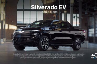 2024 Chevy Silverado EV RST: Google Maps | Chevrolet