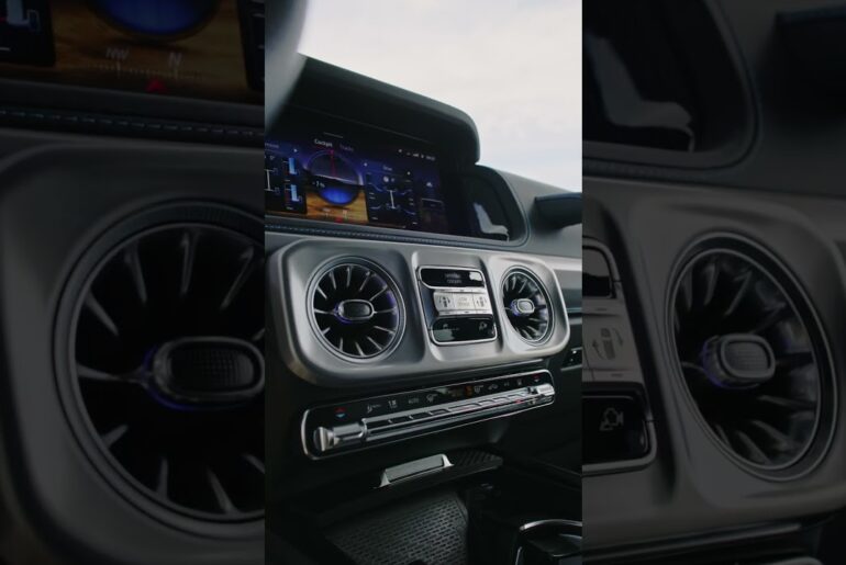 Stylish, sporty, hightech features make the difference in the all-new #ElectricGClass. | #shorts