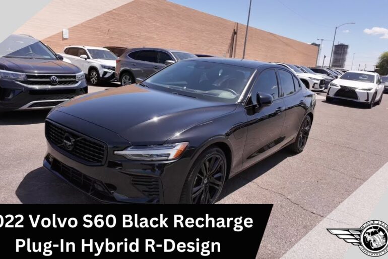 2022 Volvo S60 Recharge Black Plug In Hybrid R Design