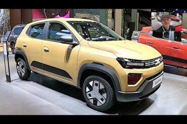 Dacia Spring Expression 45 all new model full electric car city e-car walkaround and interior A....